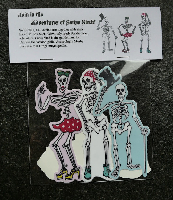 Swiss Skeli Vinyl Sticker Set