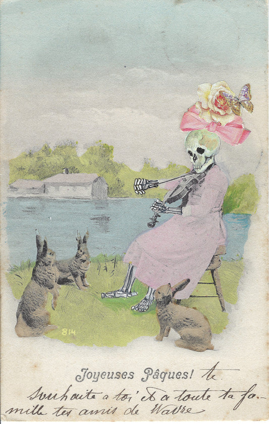 La Catrina with Easter Bunnies